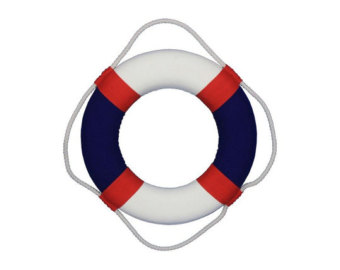 life preserver: Red life buoy