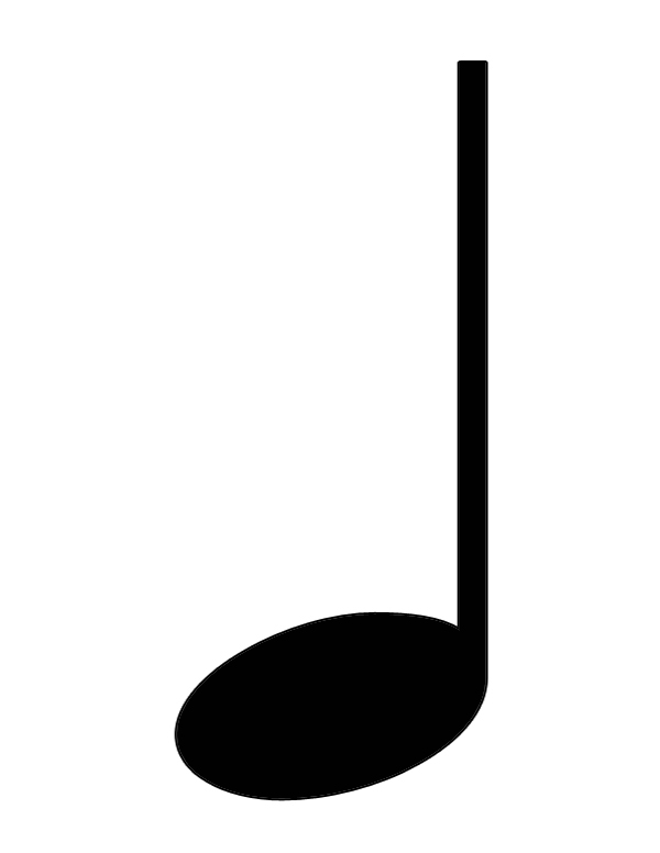 Blue Music Note Clipart Clipa - Note Clip Art
