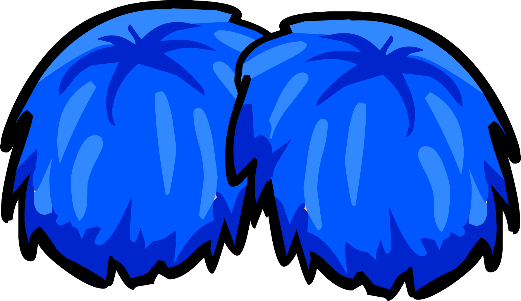 Blue Pompoms - Club Penguin .