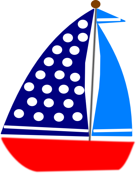 Blue Sailboat Clipart Clipart - Sailboat Clip Art