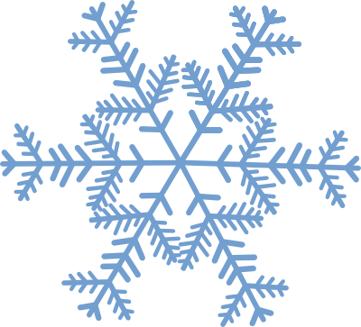 Blue Snowflake Christmas Vector Clip Art Snowflakes
