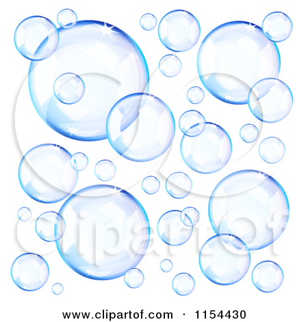 Blue Soap Bubbles Royalty .