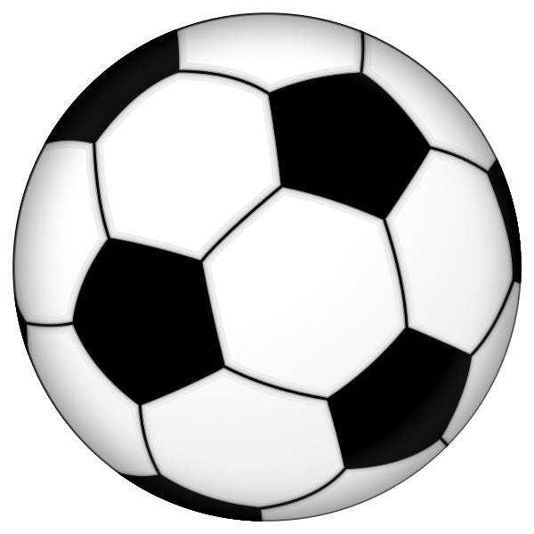 Blue Soccer Ball Clipart .