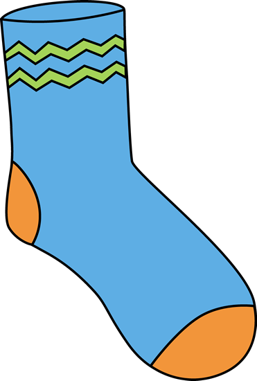 Blue Sock - Clip Art Socks