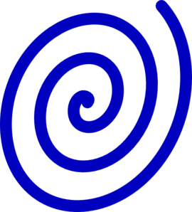 Blue Spiral Clip Art