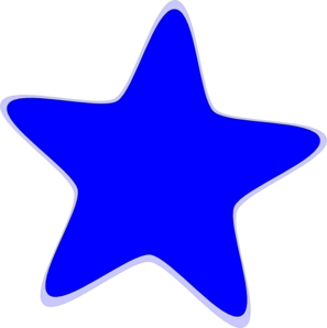 Blue Star Clip Art Icon Vecto - Blue Star Clipart