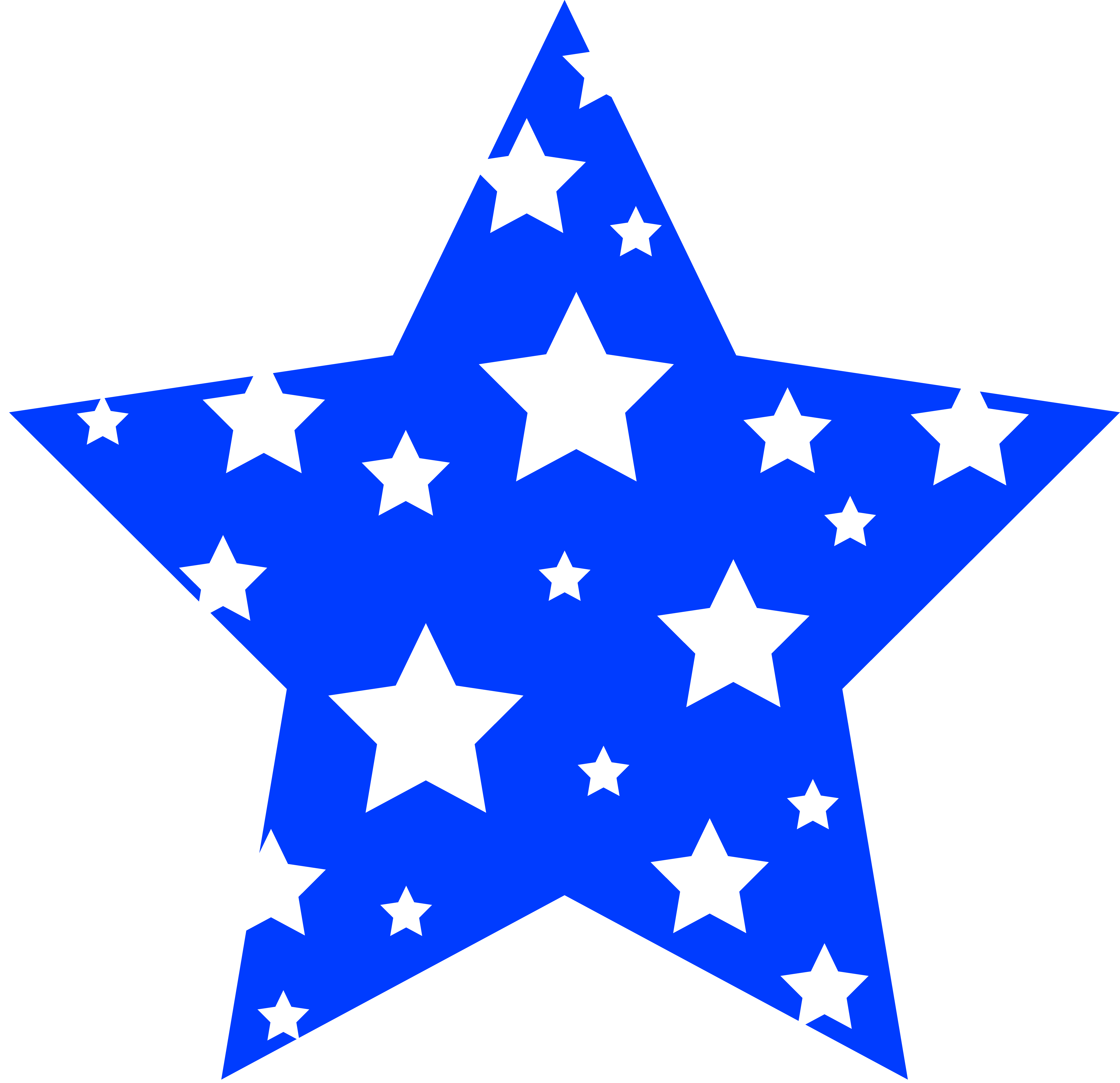 Blue Star Shooting Clipart Ki