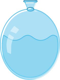 Blue water balloon - Water Balloon Clip Art