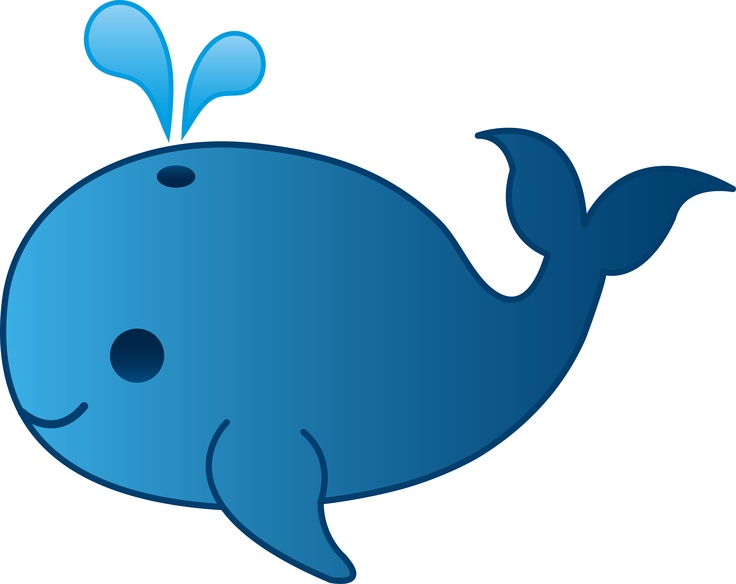 Blue whale clipart