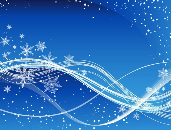 Blue Winter Background with .