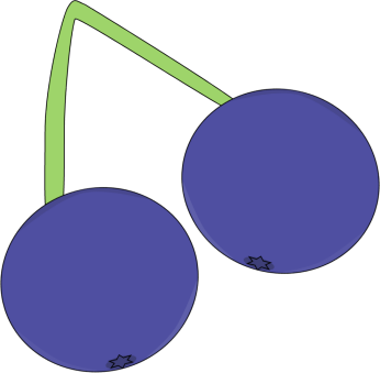 Blueberries on a Vine - Blueberry Clip Art