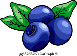 blueberry fruits cartoon illustration