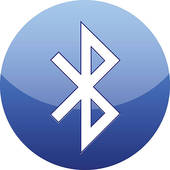 Bluetooth icon isolated on white; Bluetooth icon
