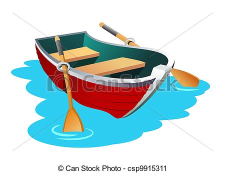 ... Boat - An illustration of - Row Boat Clipart