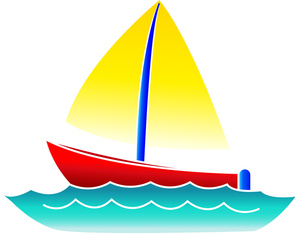 Red Sailboat Free Clipart
