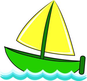 cartoon boats images | Free Sailboat Clip Art Image - Cute Little Sailboat  on Waves of