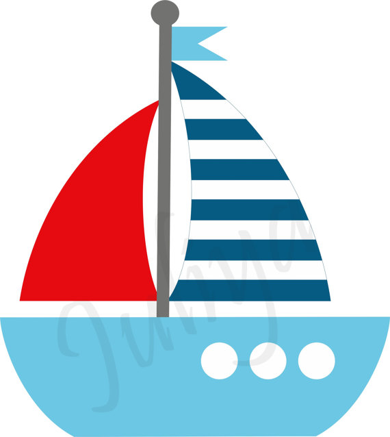 Nautical clipart / Nautical Kids sailor clipart / Red White Blue Nautical  clipart / Red White Blue paper / eps / nautical clip art
