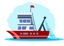 sailing boat with sails clipart. Size: 65 Kb