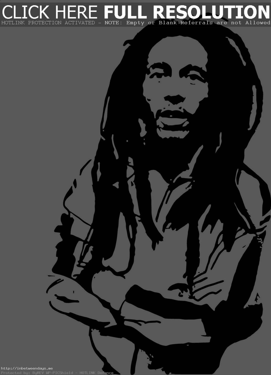 Bob Marley Version 2 Vinyl Wa - Bob Marley Clipart