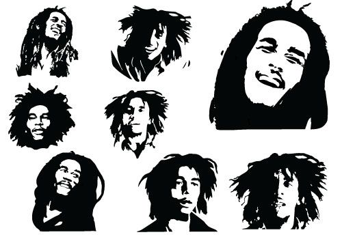 Bob Marley Silhouette - The Everlasting Delightful MusicSilhouette Clip Art | cameo silhouette | Pinterest | Bob marley, Clip art and Graphics