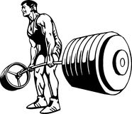 Bodybuilding and Powerlifting - vector. Stock Photos