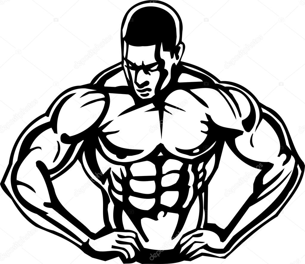 Vücut geliştirme ve powerli - Bodybuilding Clipart