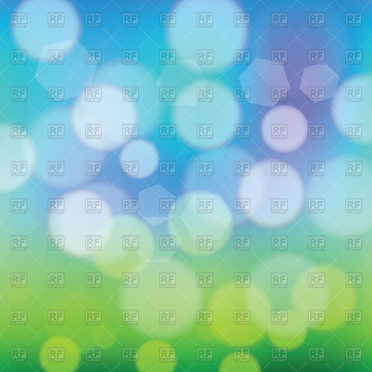 Abstract summer background with bokeh Royalty Free Vector Clip Art