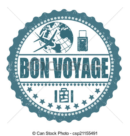 Bon Voyage Clip Artby gertot19671/20; Bon voyage stamp - Bon voyage grunge  rubber stamp on white,.