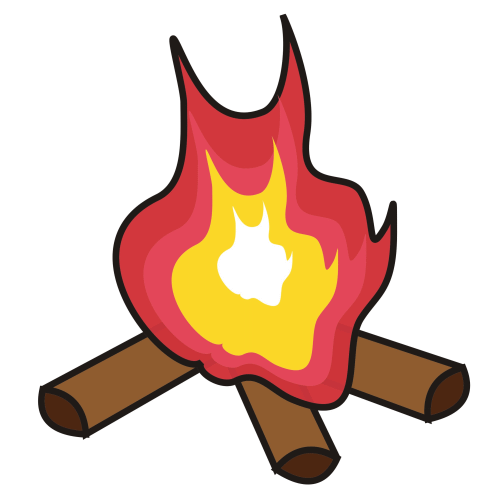 Around A Bonfire Clipart Free