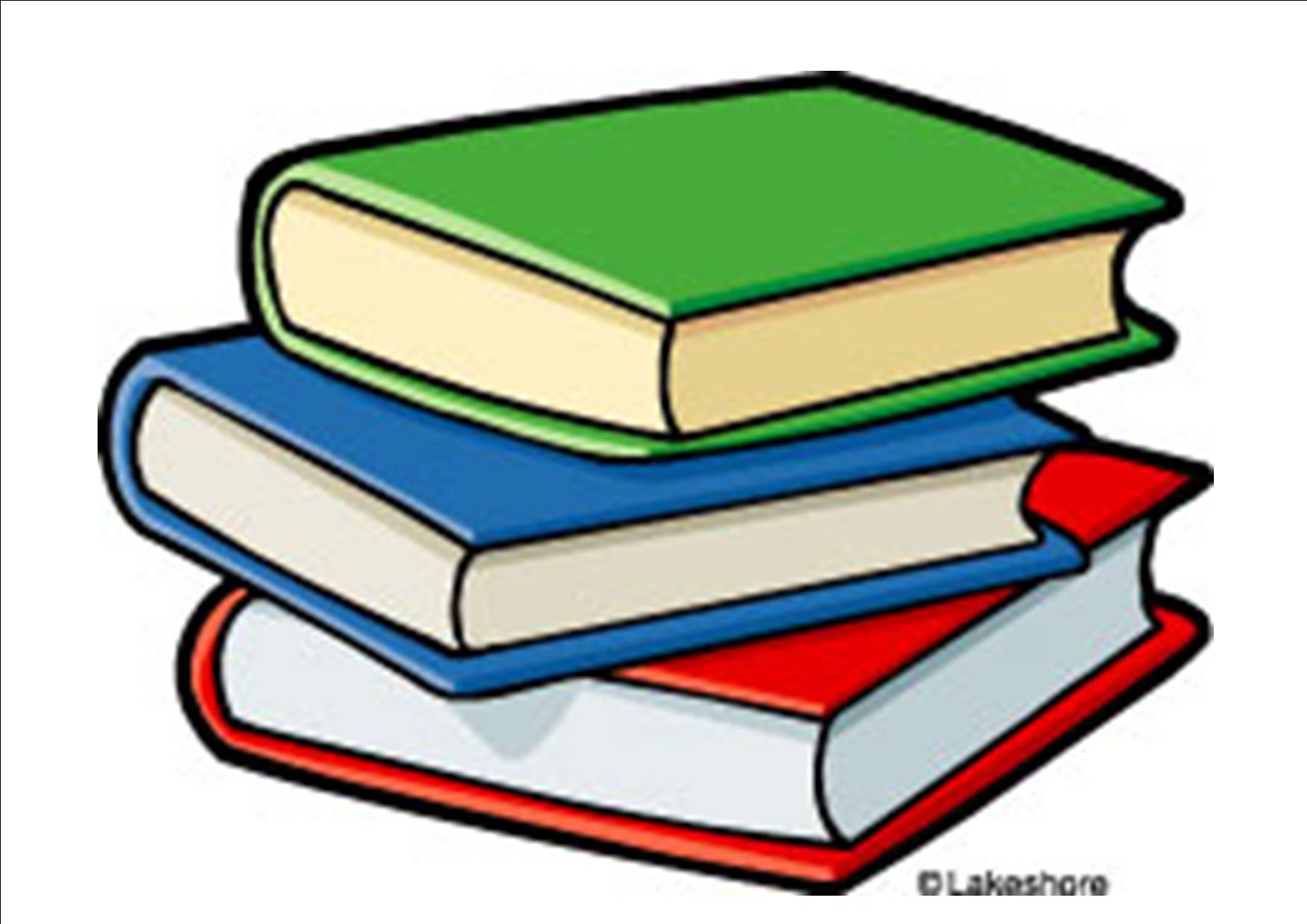 Tall Stack of Books Clip Art 