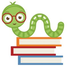 book worm clip art - Cute School Clipart