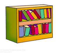 Book Books Shelf Bookshelf Bookshelves Gif Clip Art