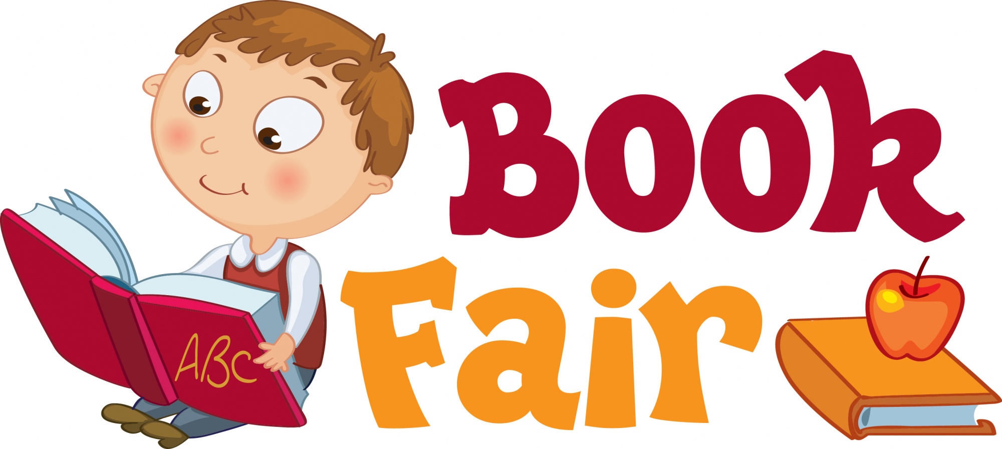 Clipart of children with book