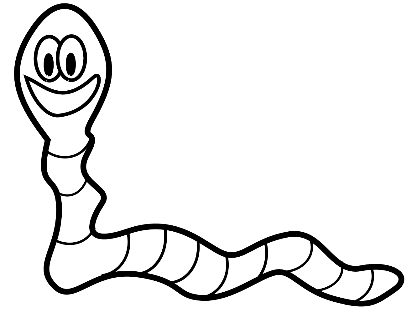 Book Worm Clipart Black And W - Worm Clip Art
