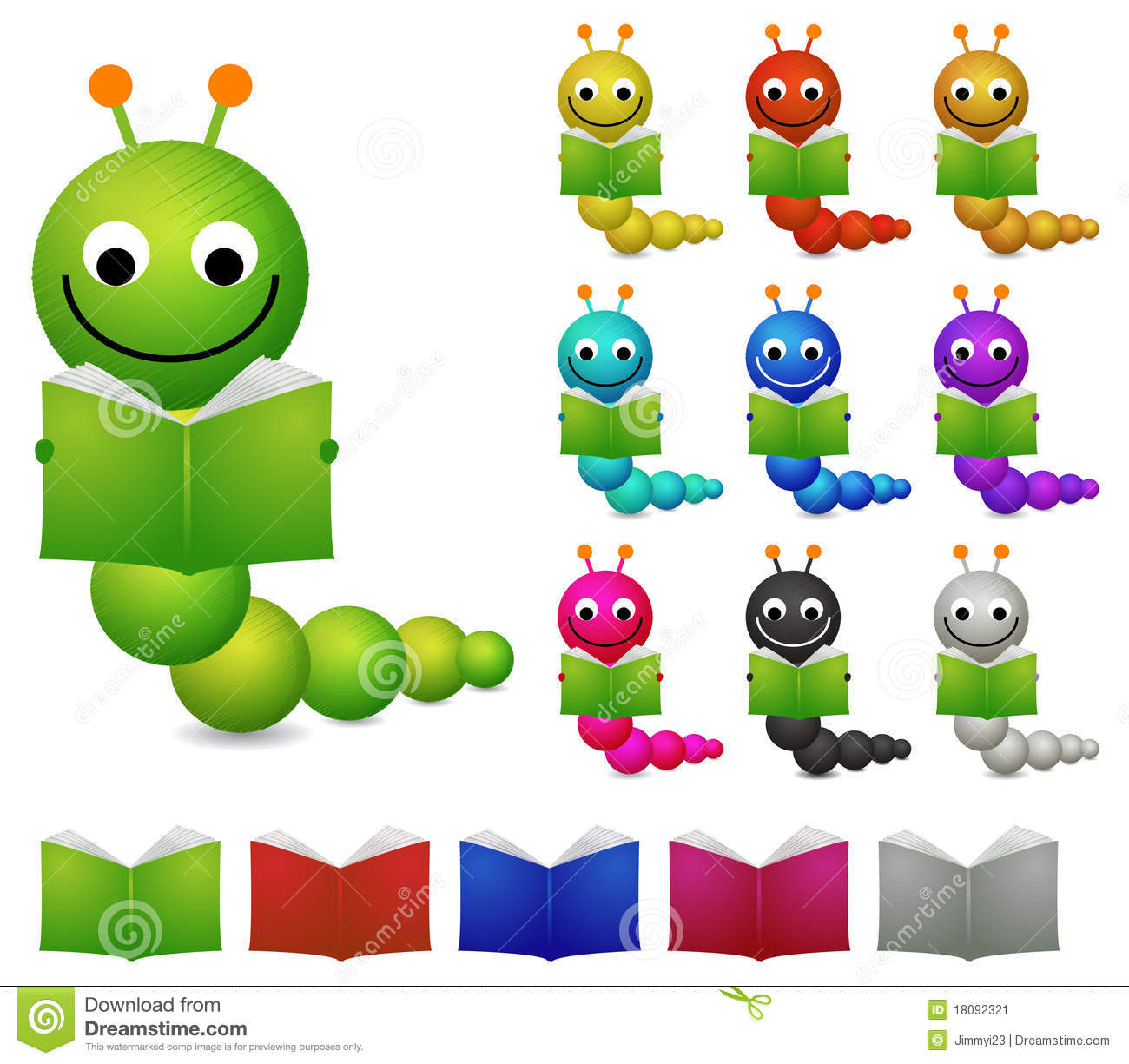 Book worm Stock Image