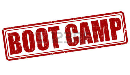 boot camp: Boot camp grunge rubber stamp on white background, vector illustration