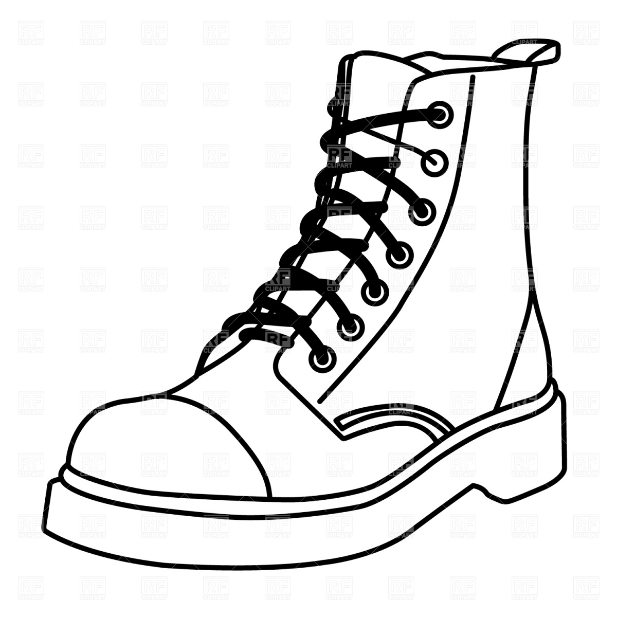 Hiking Boot Clipart Image