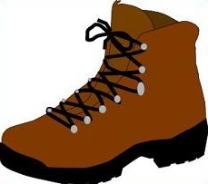 Hiking Boot Clipart Image