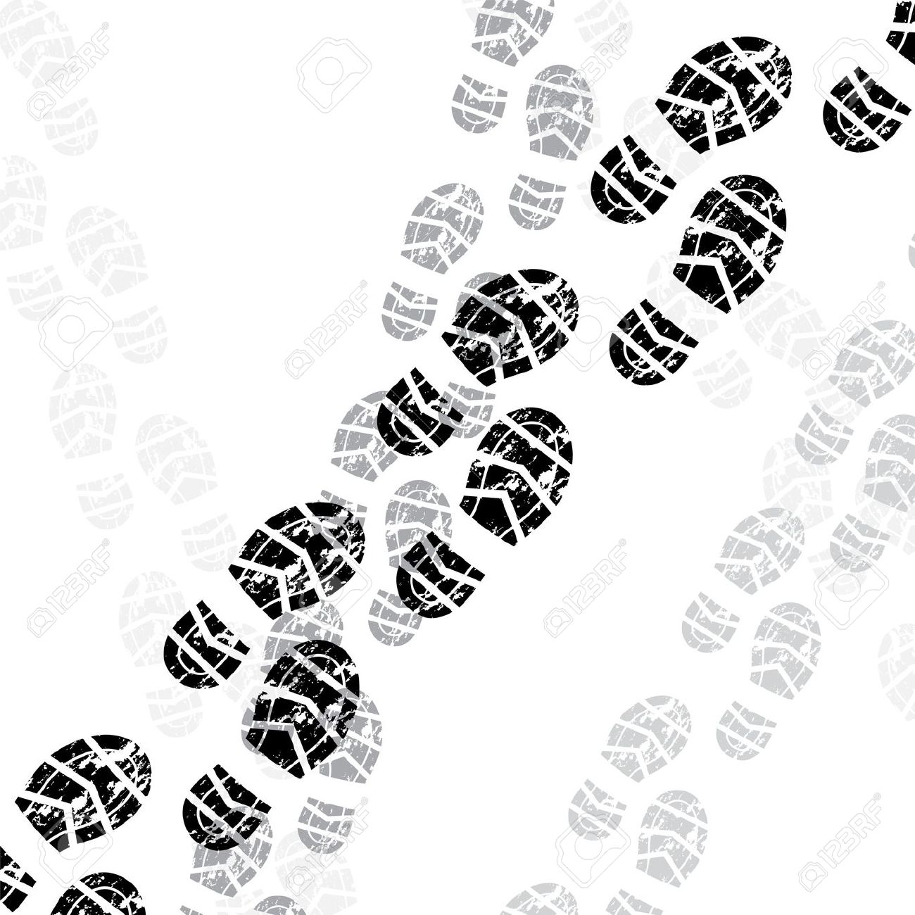 boot print: Grunge shoe print - Boot Print Clip Art
