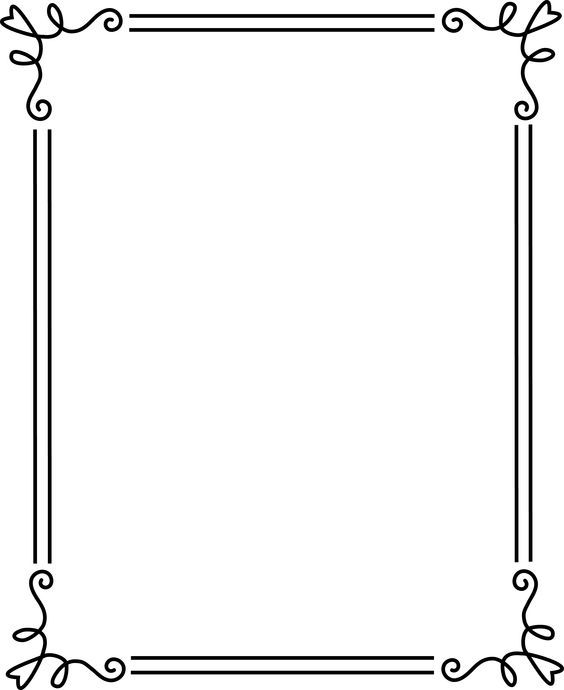 borders and frames | Simple Elegant Black Frame 2 - Free Clip Art: