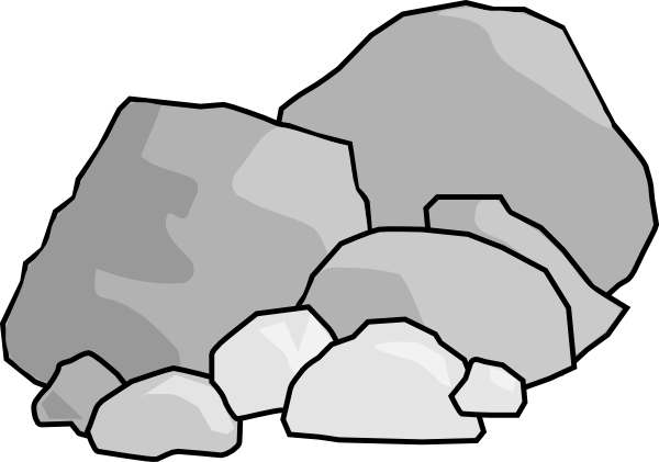 boulder clipart