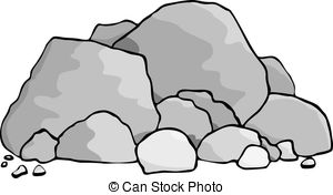 ... Boulders - A pile of boul - Rocks Clipart
