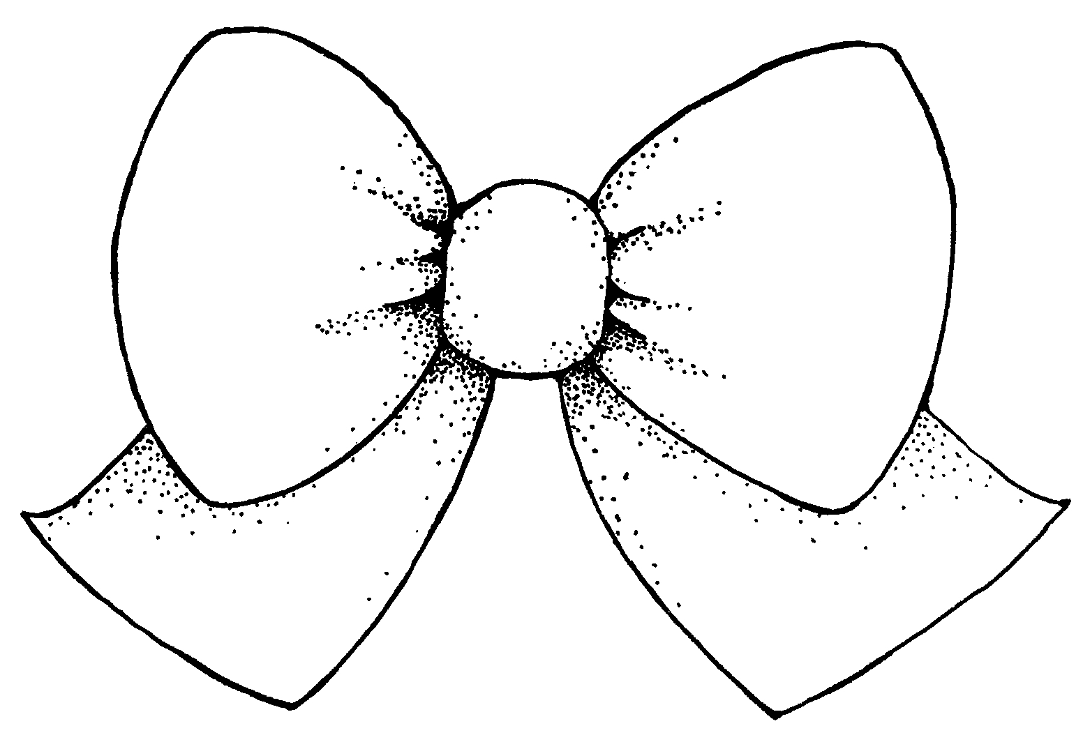 Bow Clipart Outline To Colour