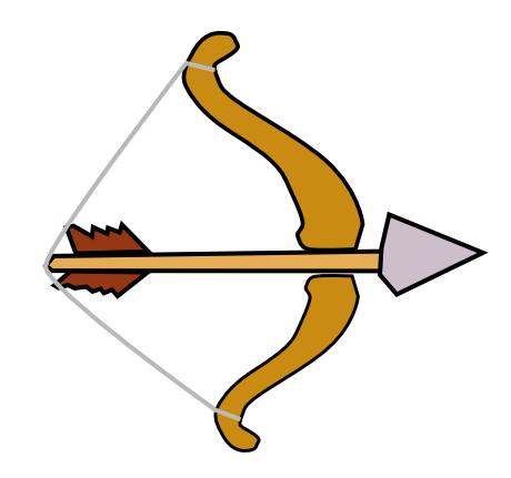 Bow and Arrow - Vector icon i