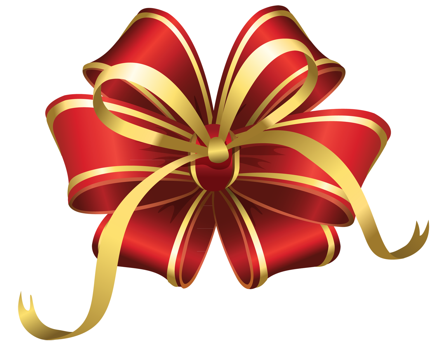 Red Christmas Bow Clip Art