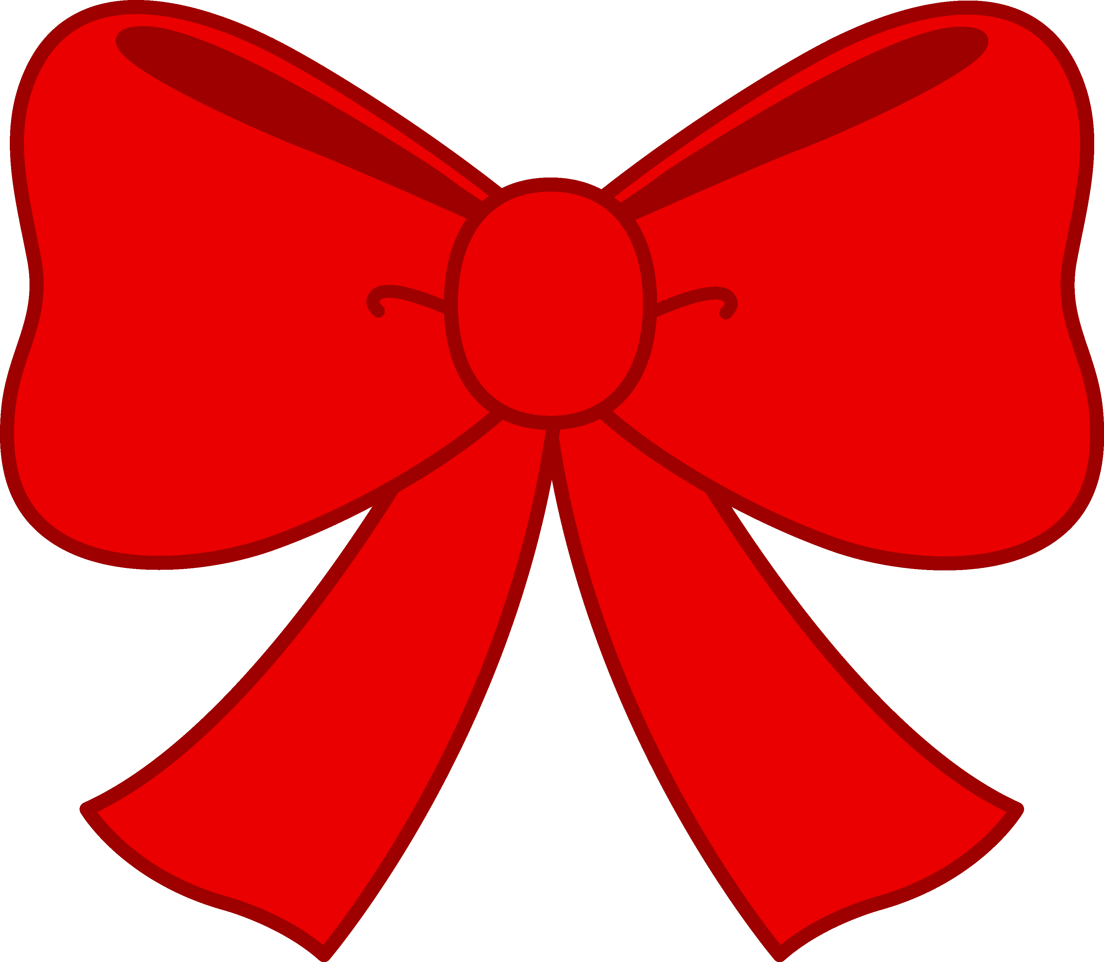 Cute Christmas Bows Clipart -