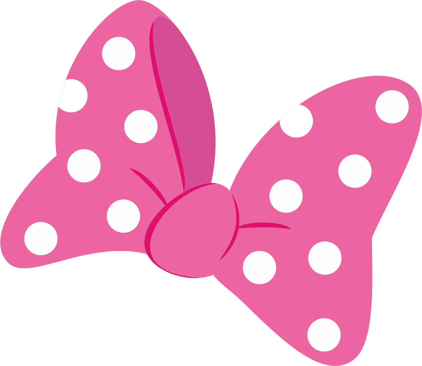 Minnie Mouse Bow Clipart - Bl