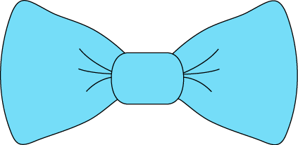 Bow Clipart Light Blue Bow Ti - Bowtie Clip Art