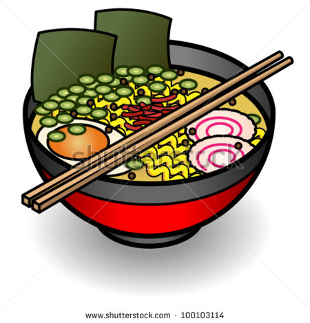 Bowl Of Noodle Soup Clipart Stock Vector A Bowl Of Noodles