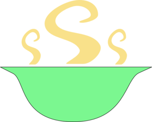 Bowl With Steam Clip Art